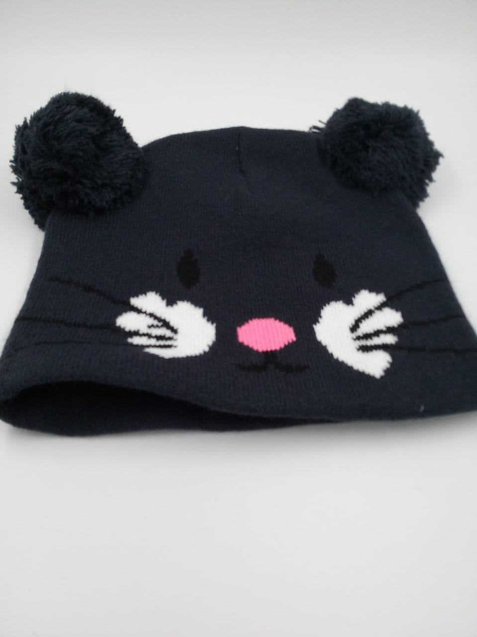 GORRO NEGRO GATITO+