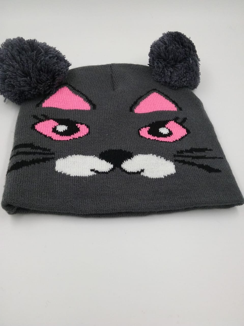 GORRO GRIS ANIMALITO+