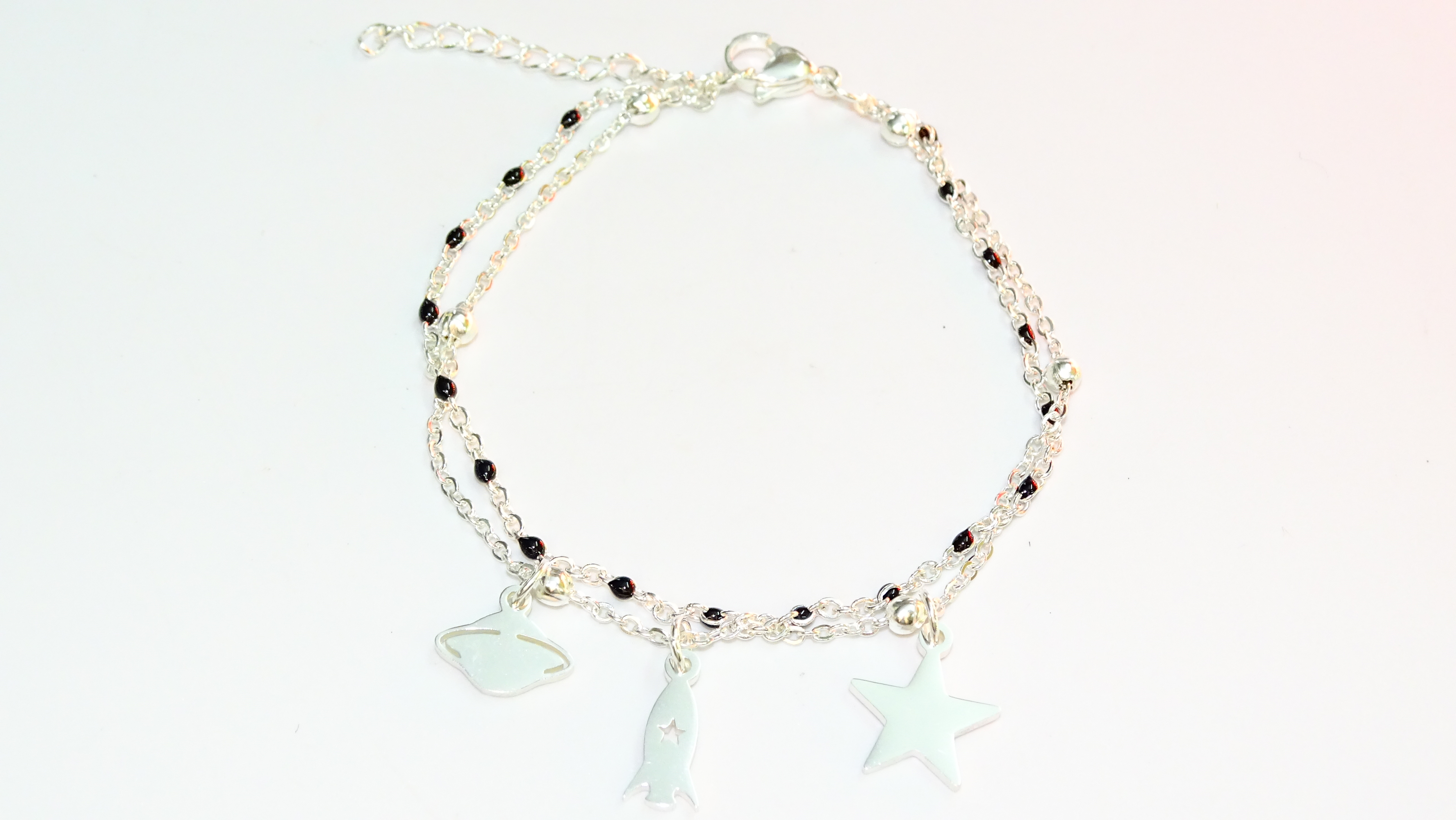 PULSERA ACERO BLANCO +++