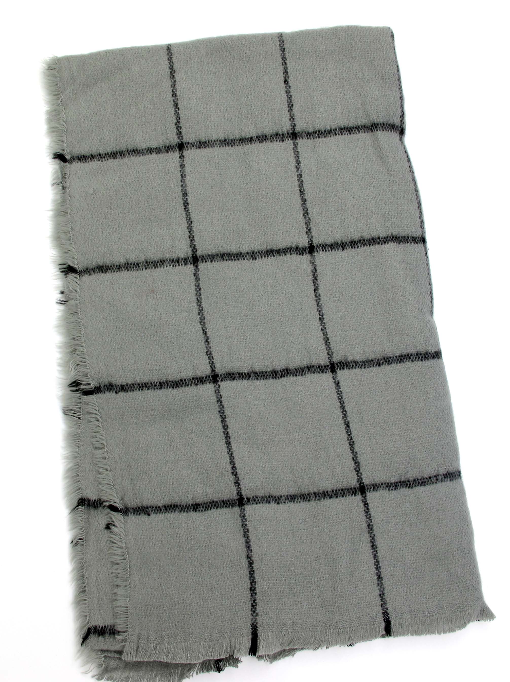 PASHMINA GRIS CUADROS-