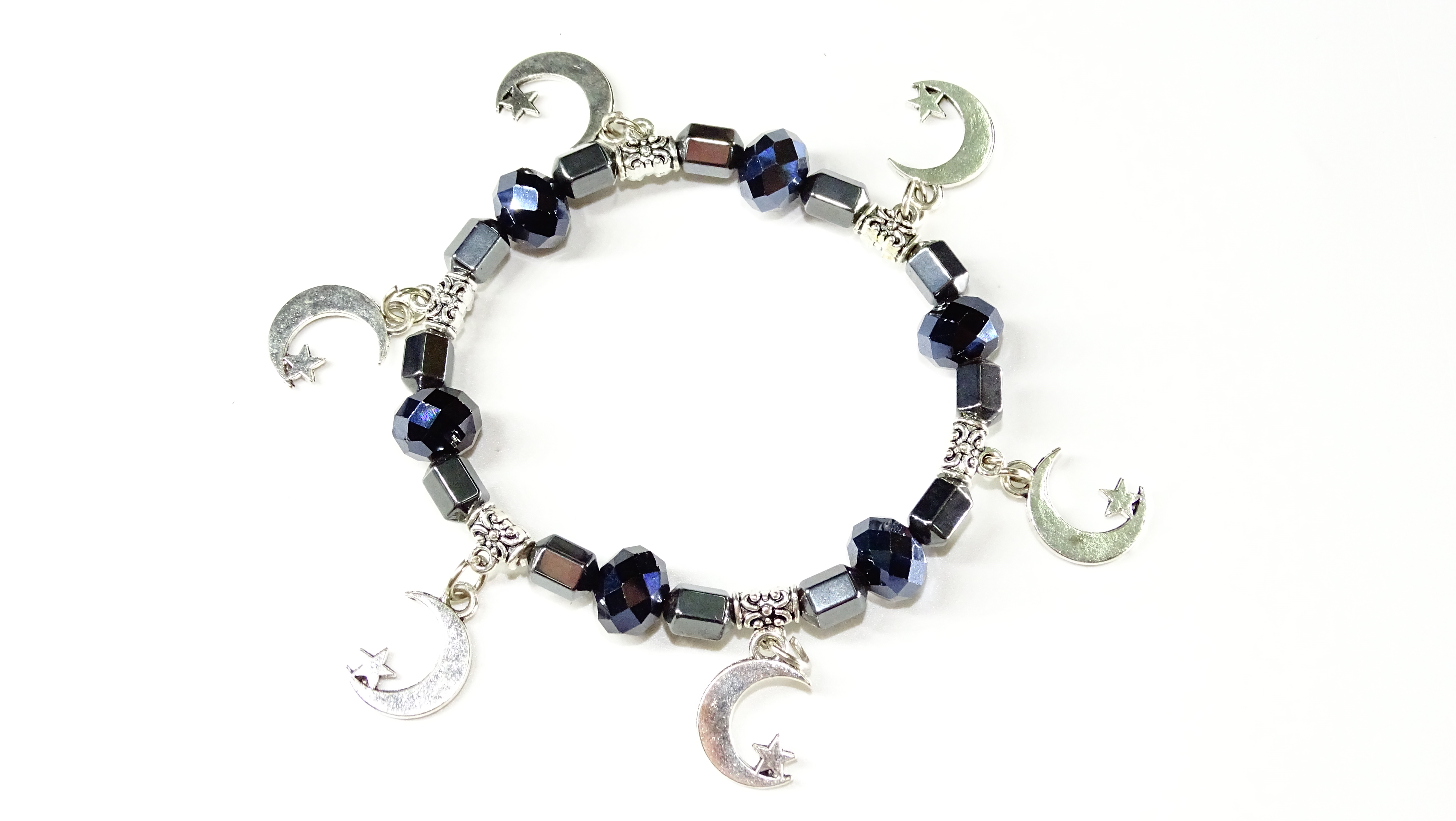 PULSERA PIEDRAS ESTRELLA CON LUNA+++