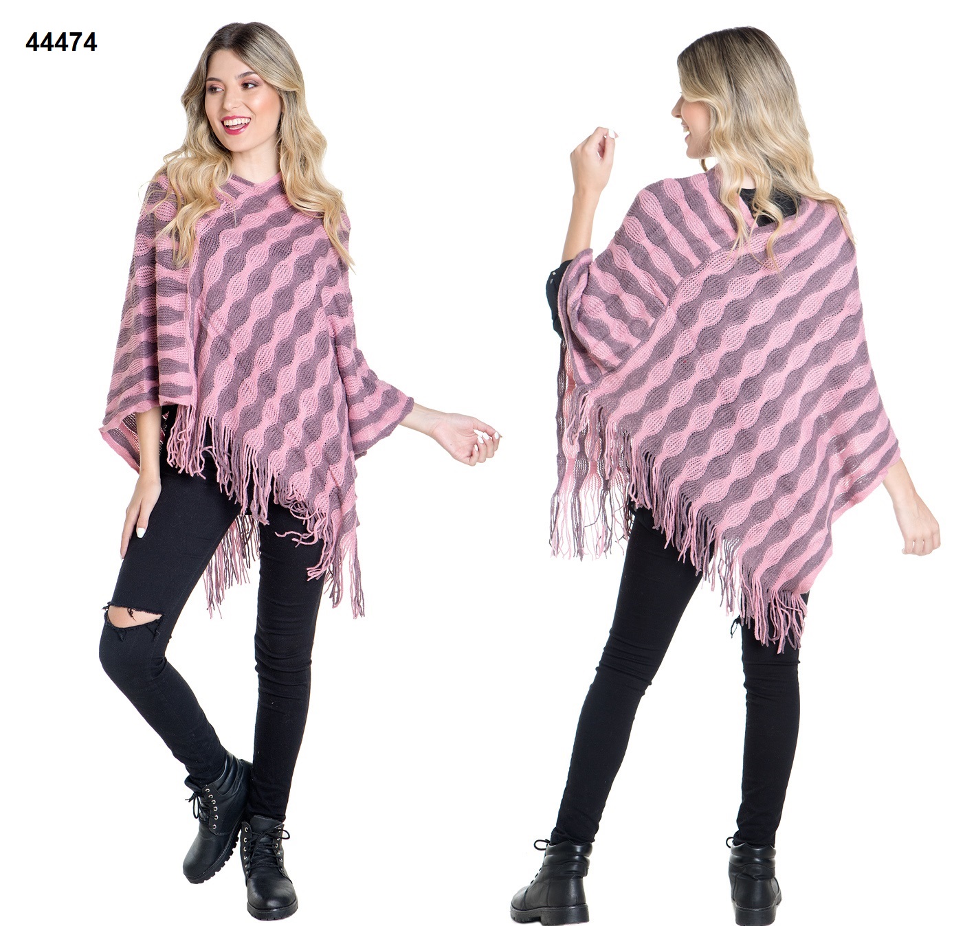 PONCHO TEJIDO VARIOS COLORES ++++