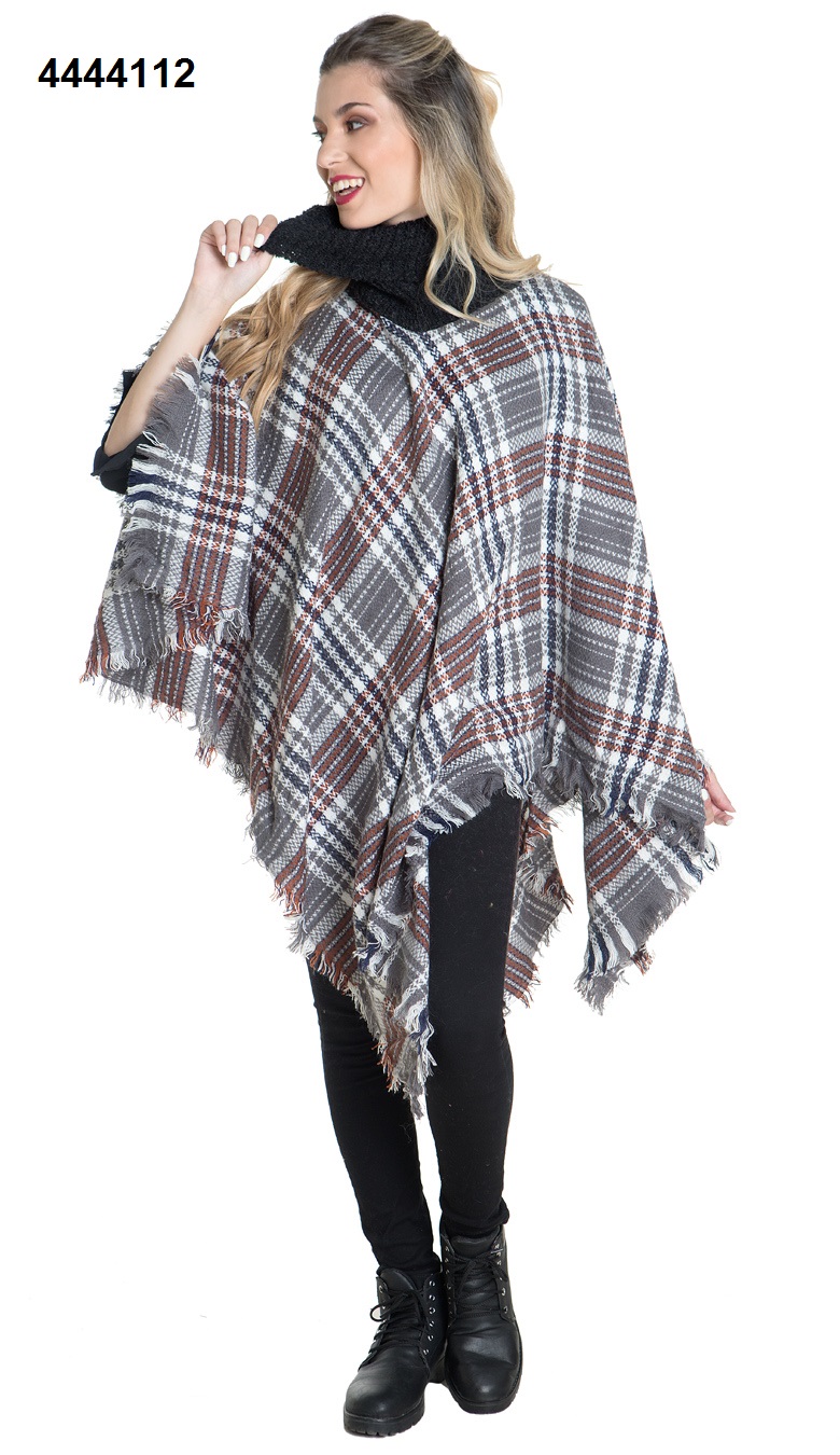PONCHO CON CUELLO++++