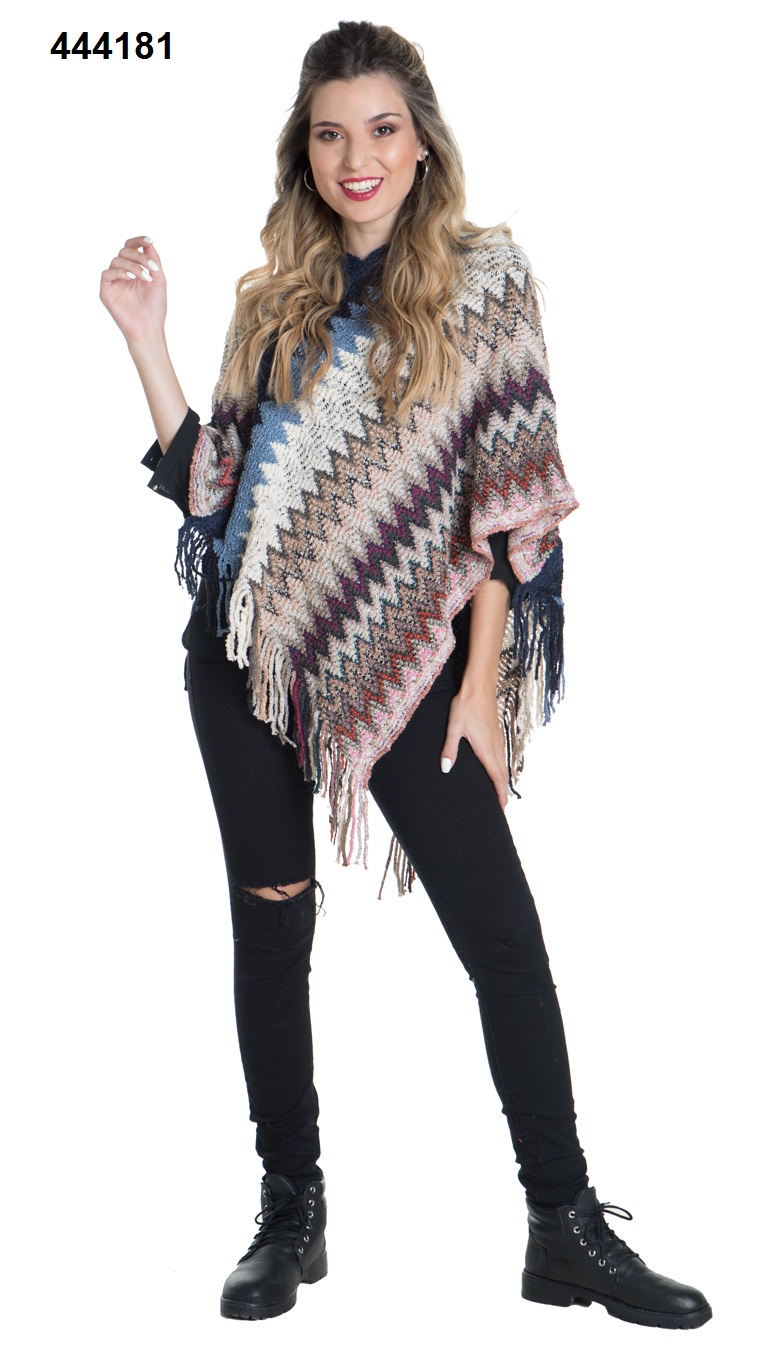 PONCHO TEJIDO ZIG ZAG ULTIMAS UNIDADES ++++