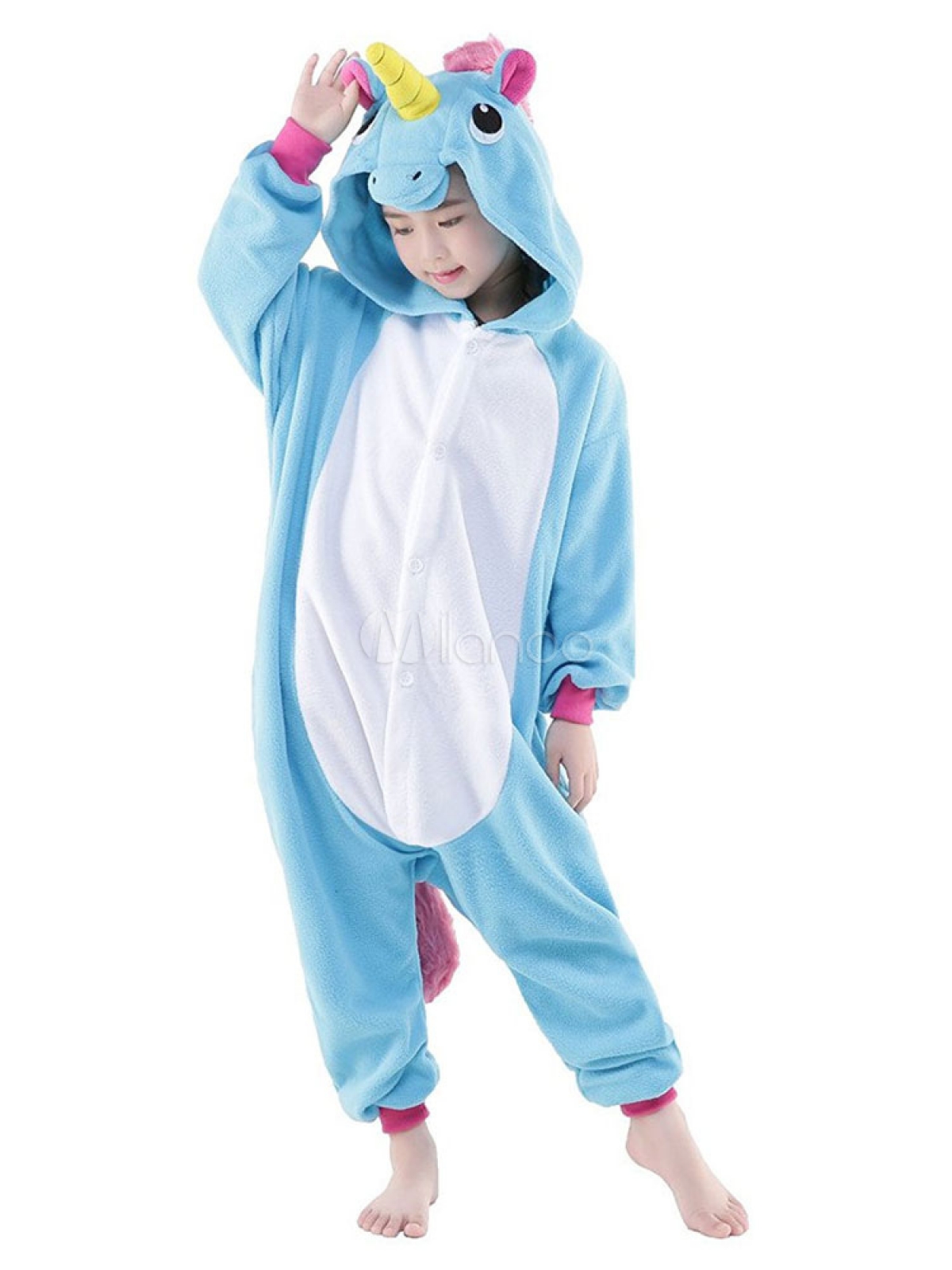 Confiar Entrelazamiento Quinto PIJAMA KIGURUMI UNICORNIO CELESTE INFANTIL++++ | Invierno | Tomás Accesorios