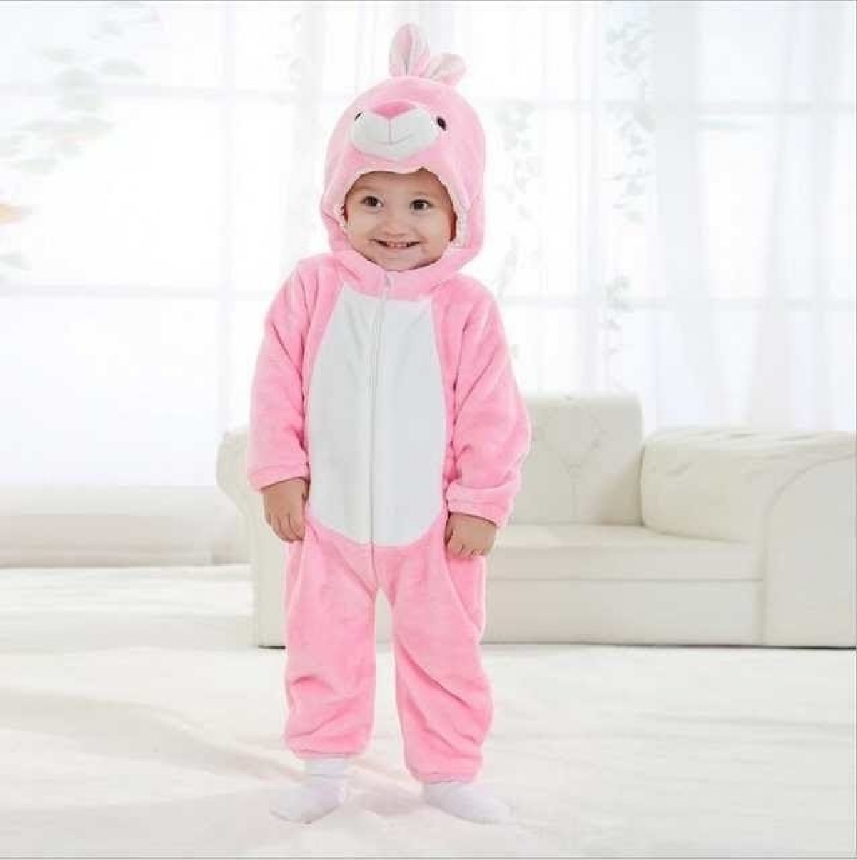 Boda Actriz Minúsculo PIJAMA KIGURUMI CONEJO ROSA PARA BEBE++++ | Invierno | Joaquina Moda