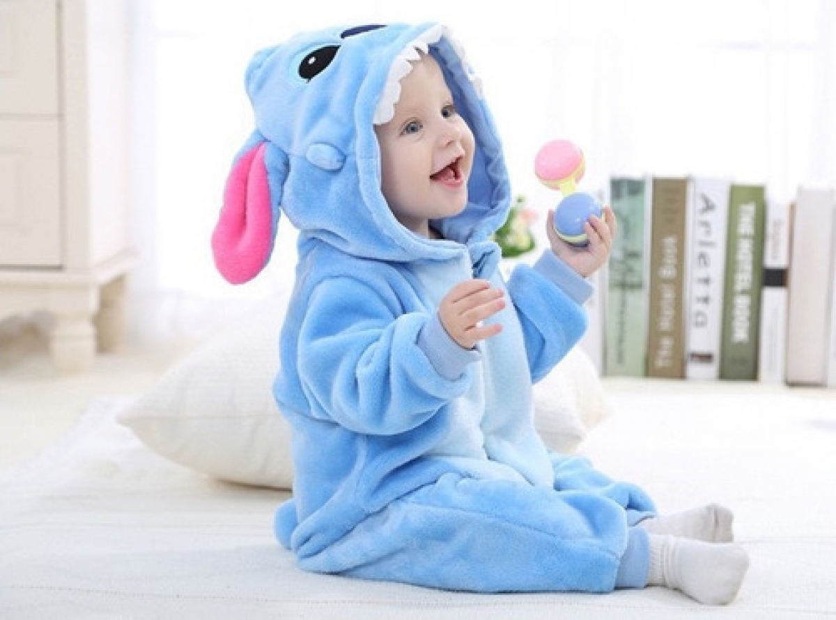 PIJAMA KIGURUMI STITCH PARA BEBE++++ | Invierno