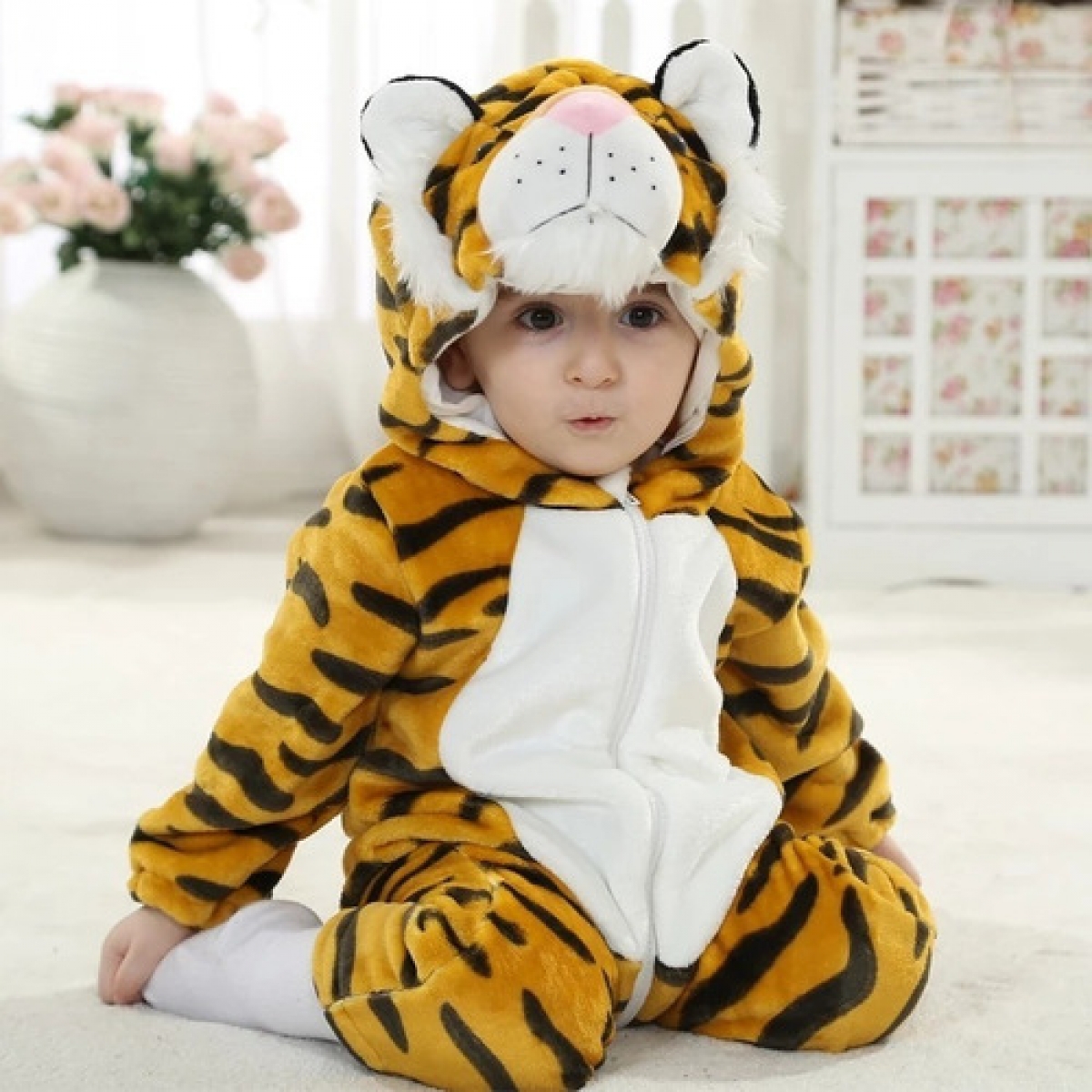 PIJAMA KIGURUMI TIGRE PARA BEBES++++ | Invierno Joaquina Moda