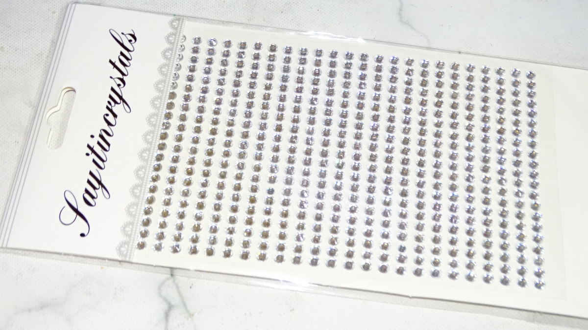 BLISTER DE STICKERS CRYSTAL SAY IT IN CRYSTALS MEDIANO STRASS MEDIANO