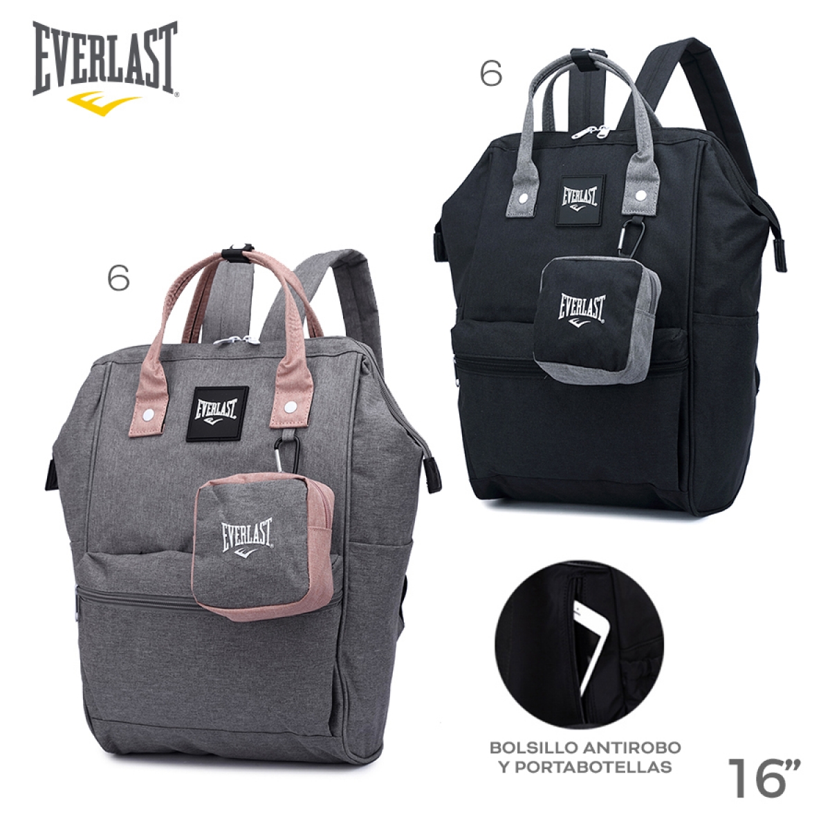 Everlast mochila online cartera