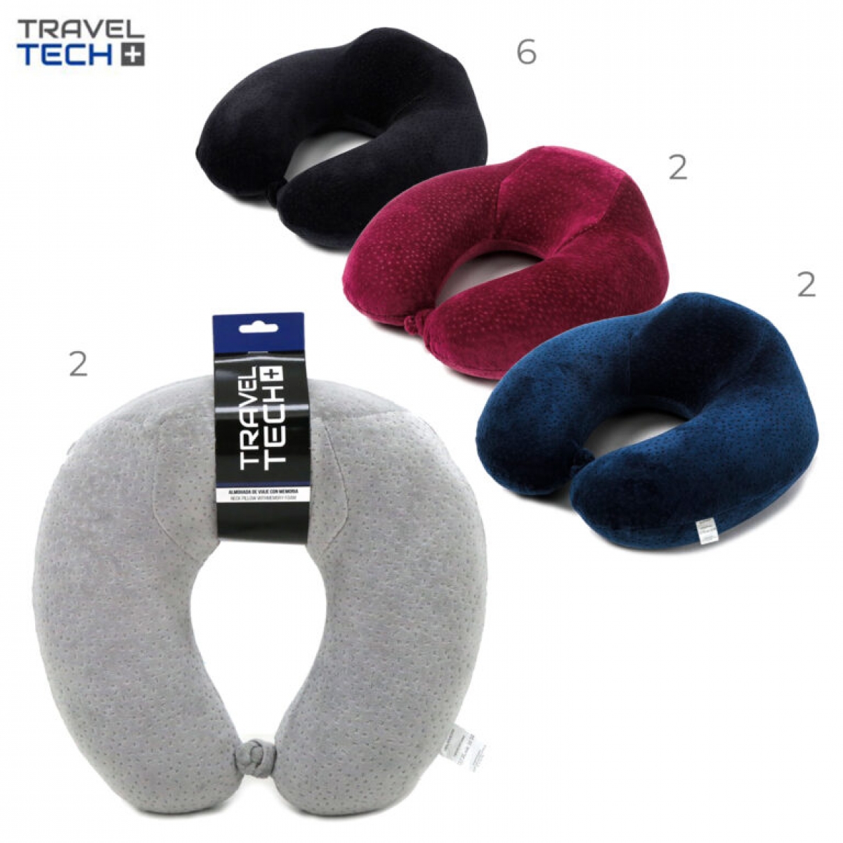 ALMOHADA DE VIAJE MEMORY FOAM TRAVEL TECH Accesorios Tom s