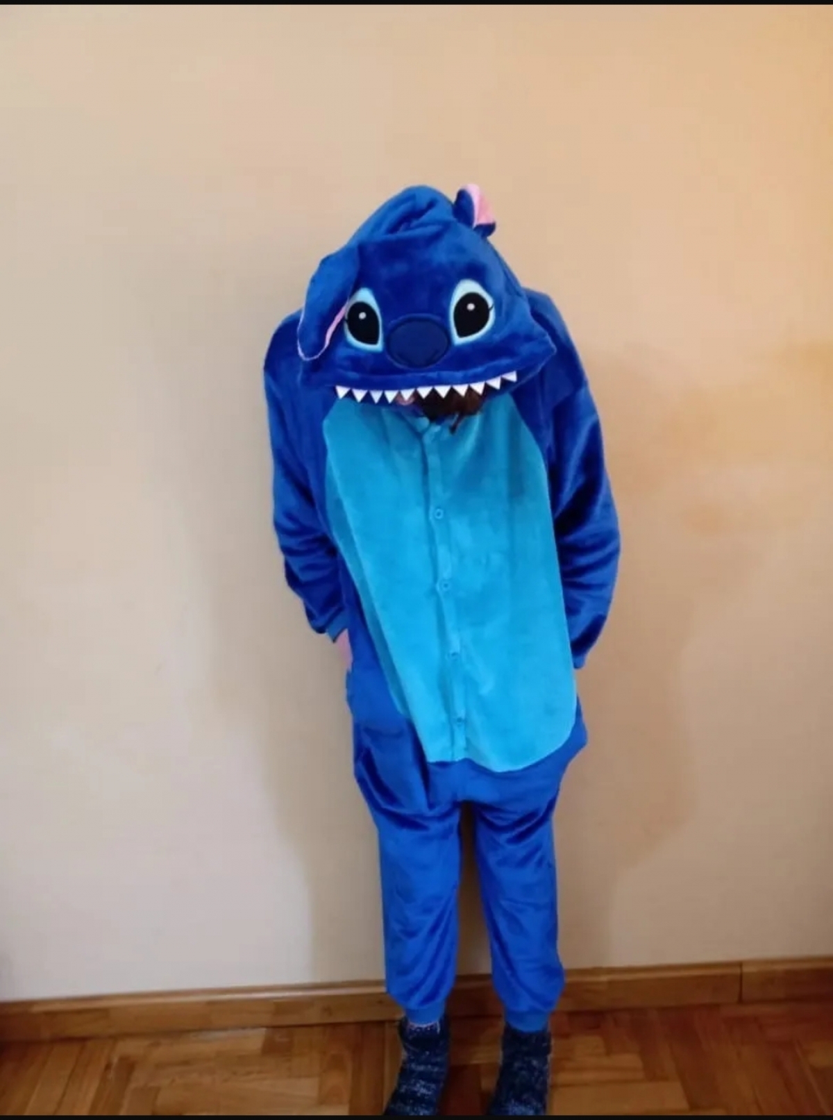 PIJAMA KIGURUMI STITCH VARIOS TALLES AZULINO CON TURQUESA++++//, Invierno